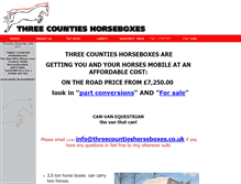Tablet Screenshot of 3countieshorseboxes.co.uk